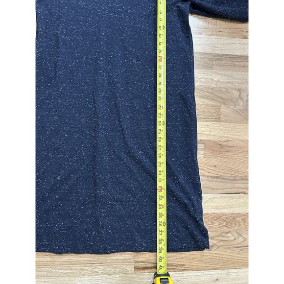 J Jill Ponte V-Neck Dress Women’s Medium Tall Navy Long Sleeve Flecked - Picture 6 of 8